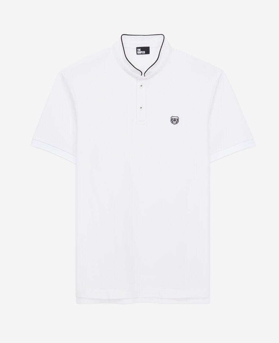 The Kooples MEN WHITE white cotton polo t-shirt