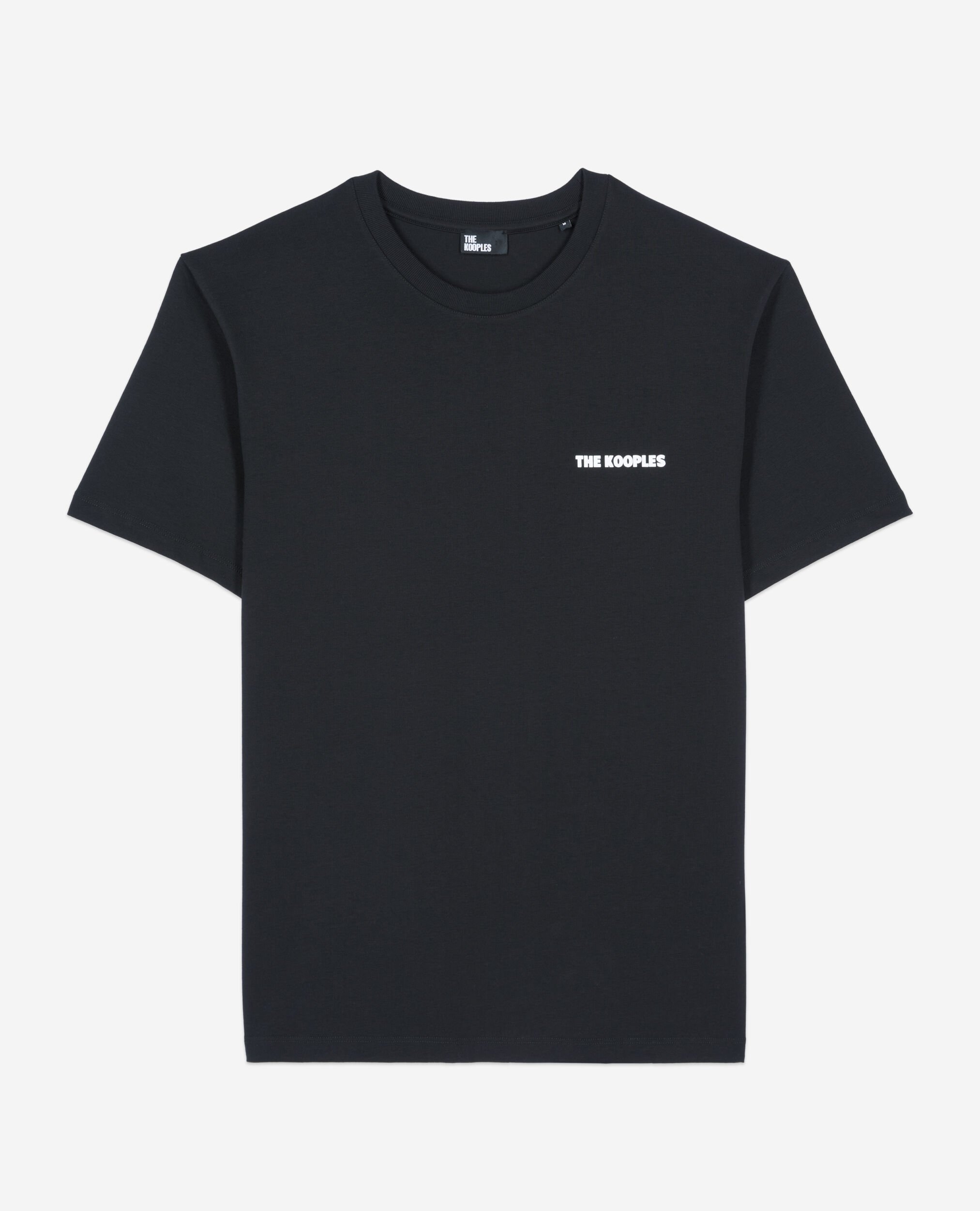 T-shirt avec sérigraphie Logo noir, BLACK, hi-res image number null
