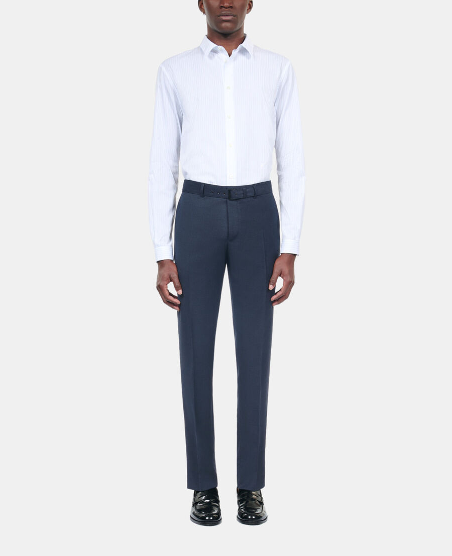 The Kooples H NAVY navy blue wool suit trousers