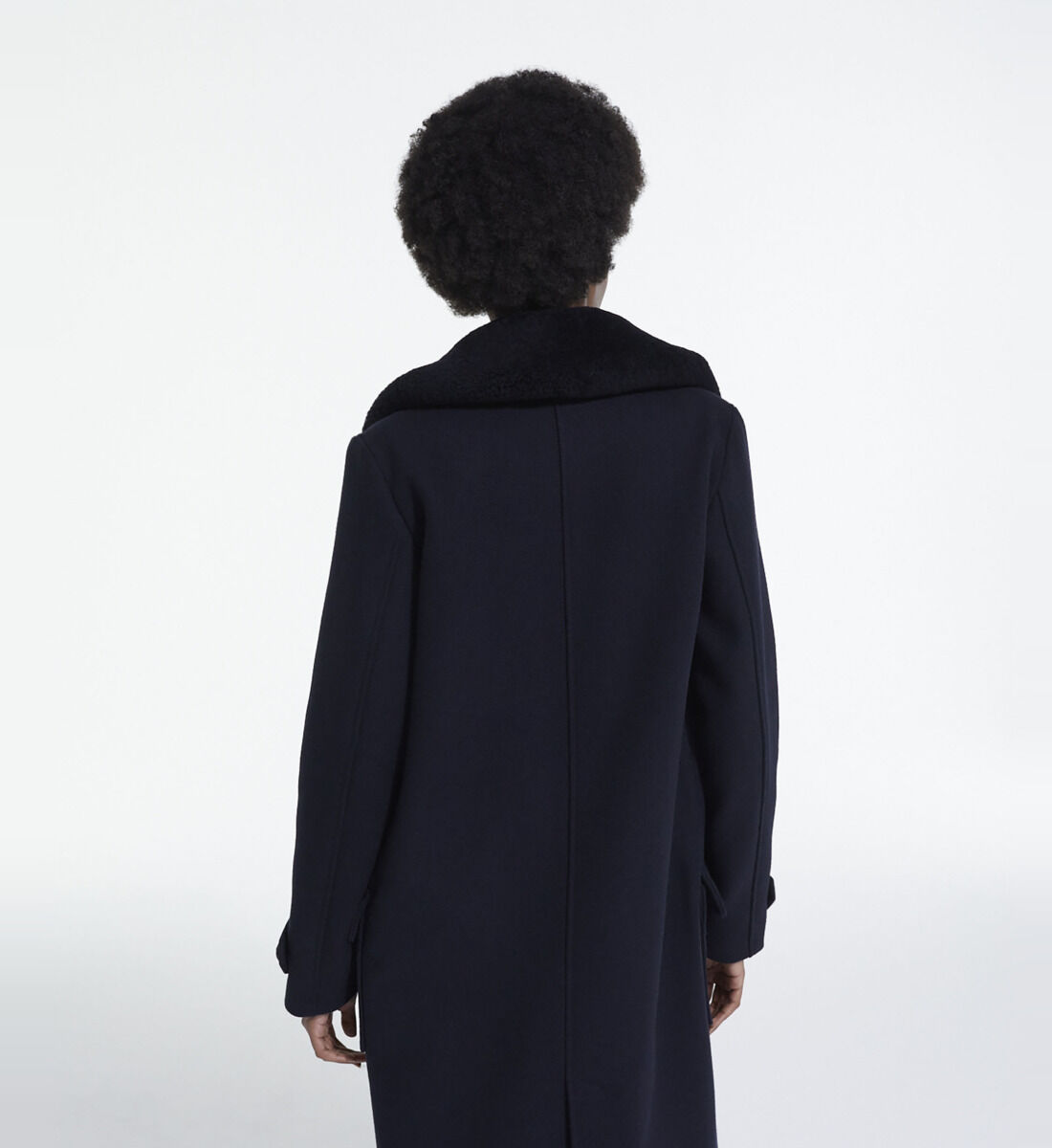 Navy blue wool coat The Kooples
