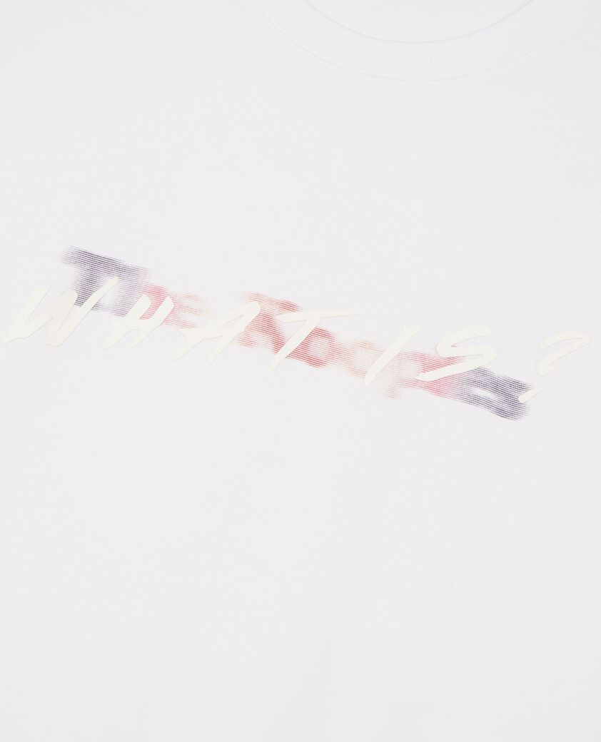 The Kooples HOMME WHITE t-shirt avec logo multicolore blanc