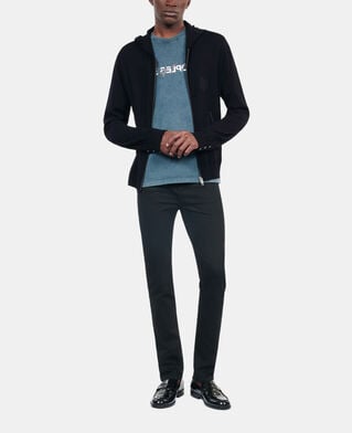The Kooples H BLACK black wool hooded cardigan