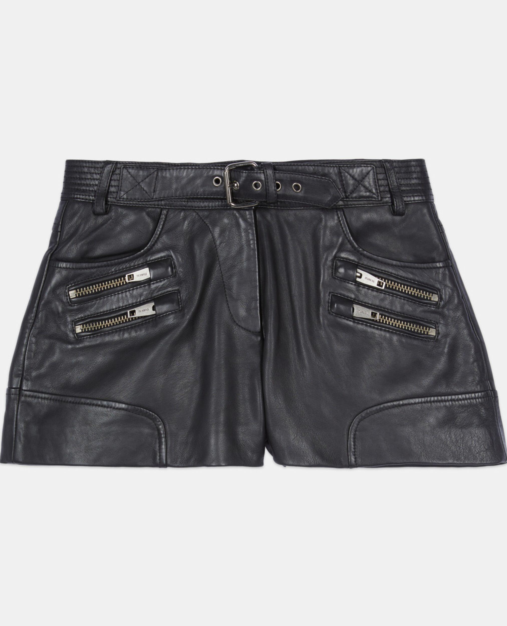 Kurze, schwarze Shorts, BLACK, hi-res image number null