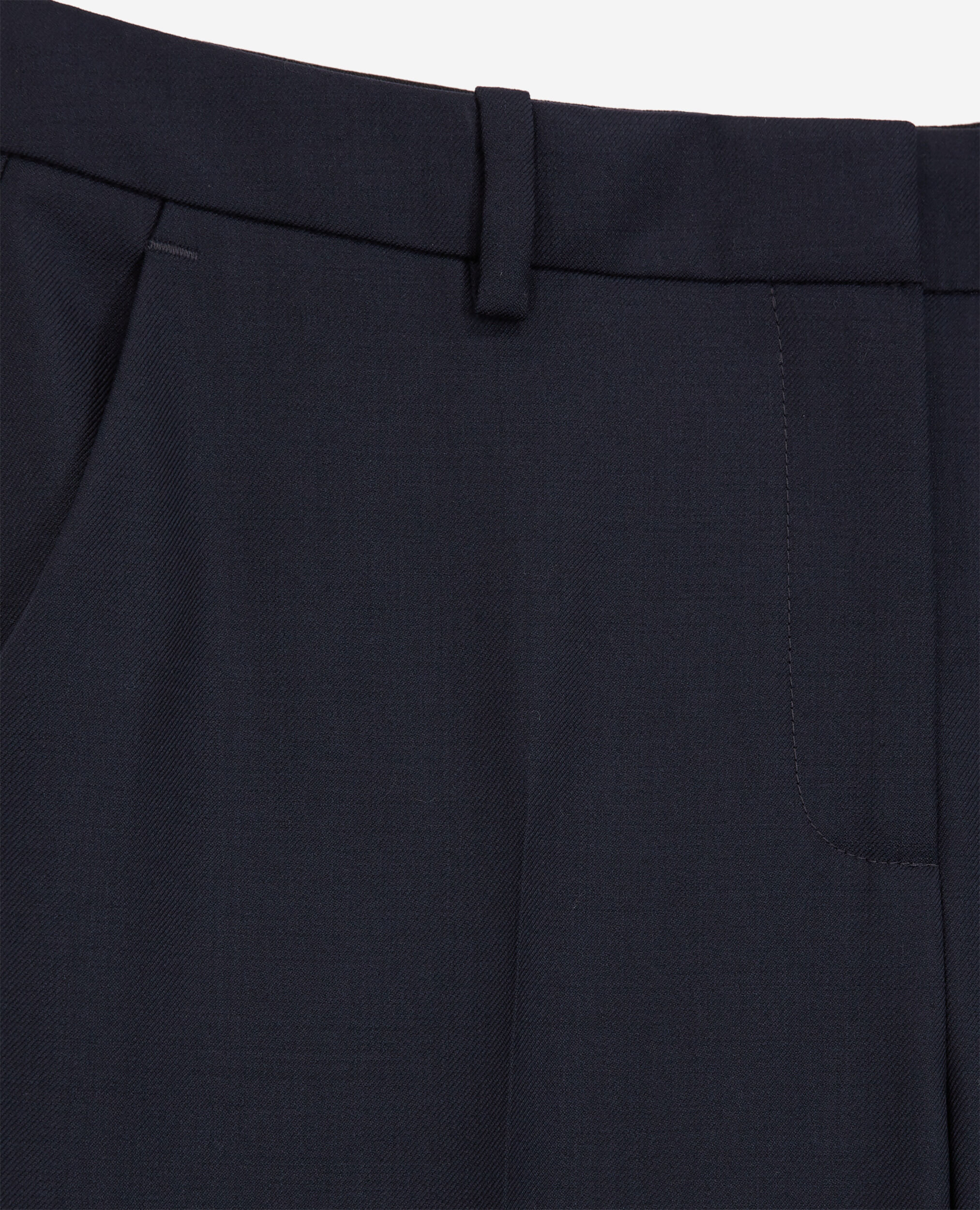 Pantalon de costume laine bleu marine, NAVY, hi-res image number null