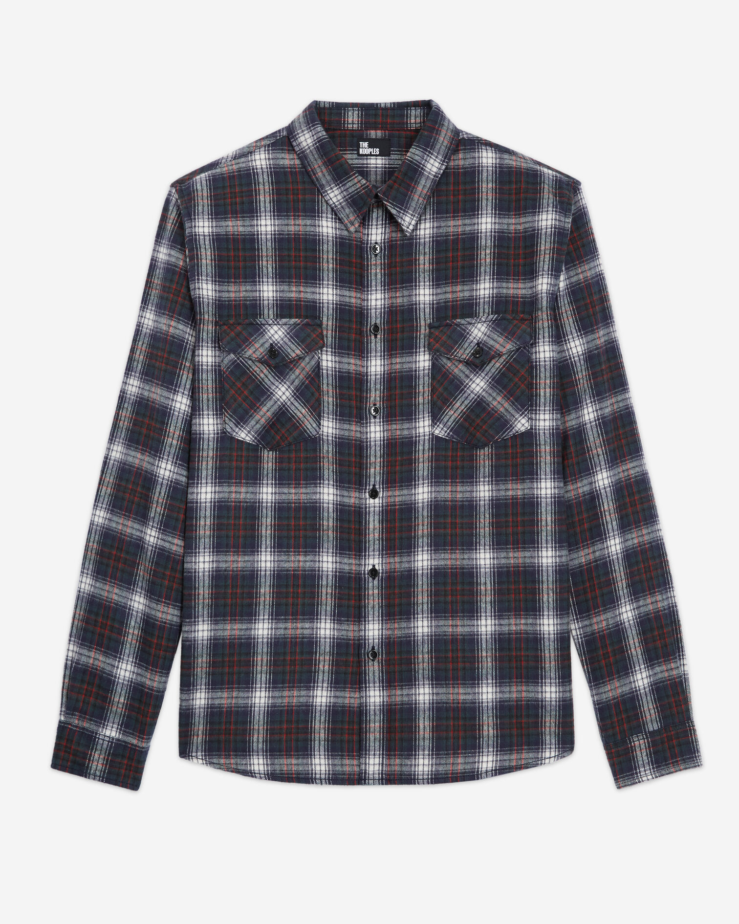 Check shirt with classic collar, BOTTLE GREEN, hi-res image number null