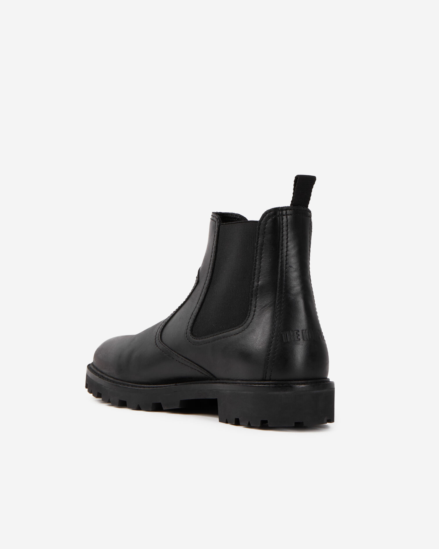 Bottines Chelsea en cuir noir, BLACK, hi-res image number null