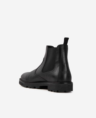 The Kooples H BLACK black leather chelsea boots