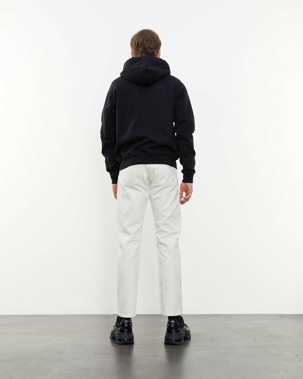 The Kooples HOMBRE BLACK sudadera negra capucha logotipo pecho