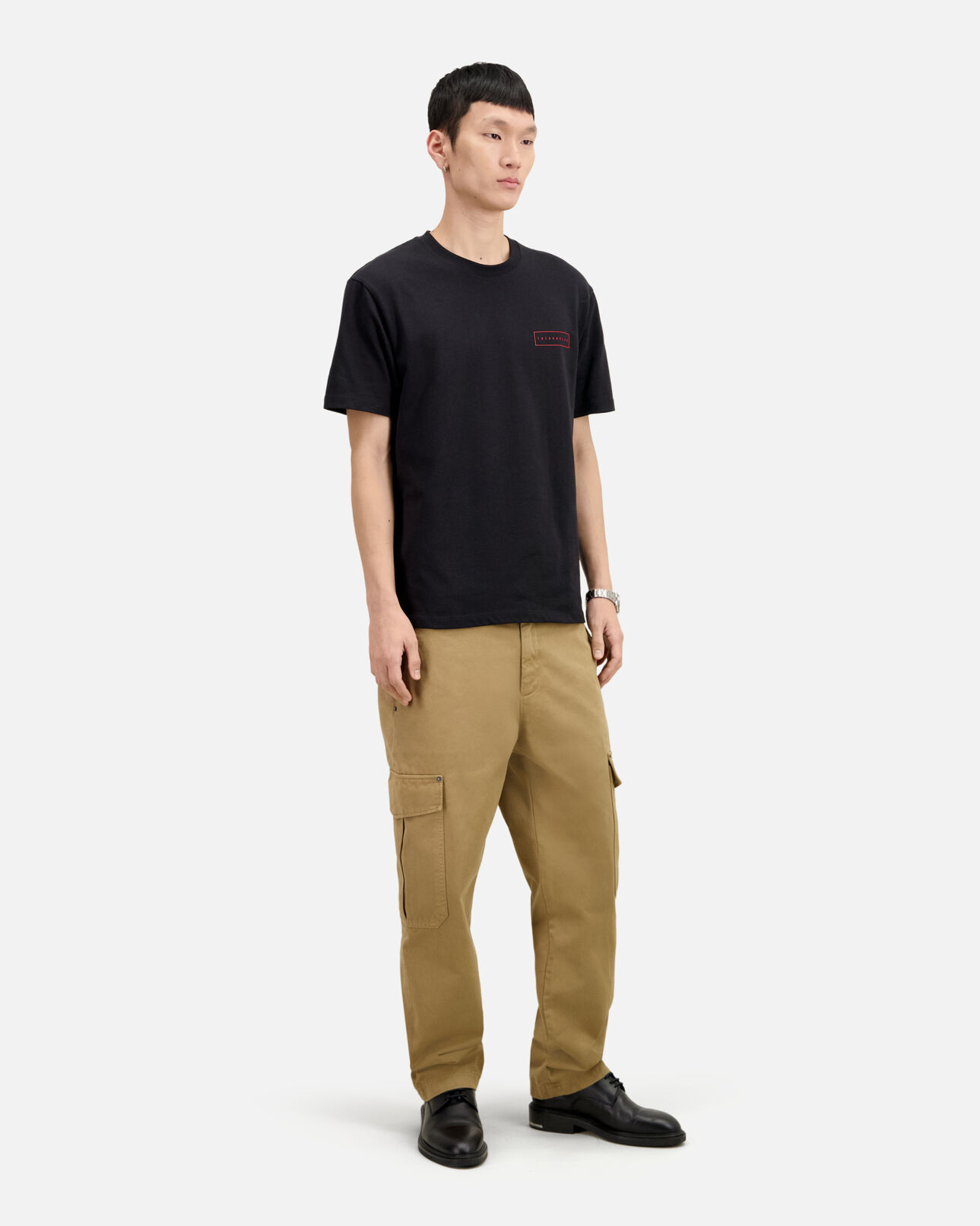 The Kooples HOMME BLACK t-shirt homme noir avec sérigraphie x rated