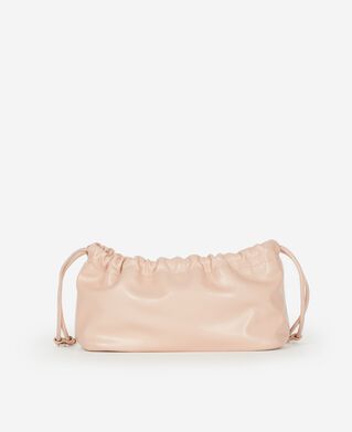 The Kooples FEMME OLD ROSE sac taylor en cuir recycl&eacute; rose