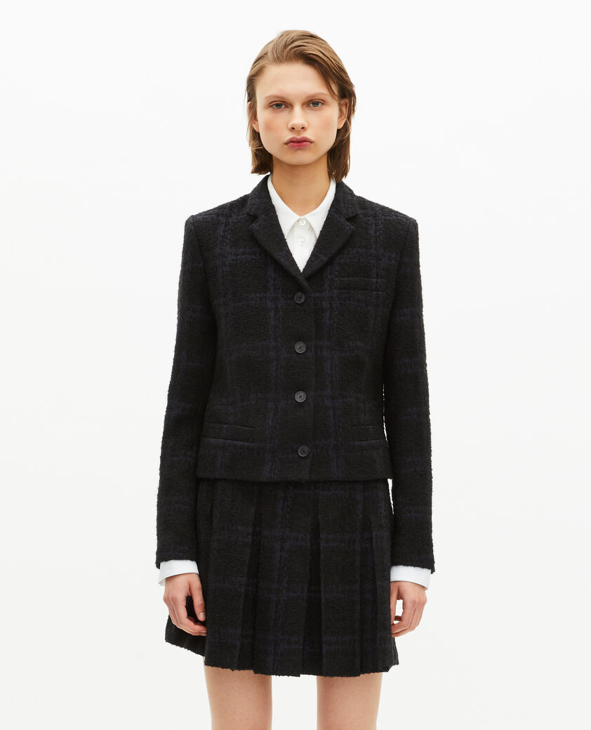 The Kooples WOMEN NAVY short navy suit jacket