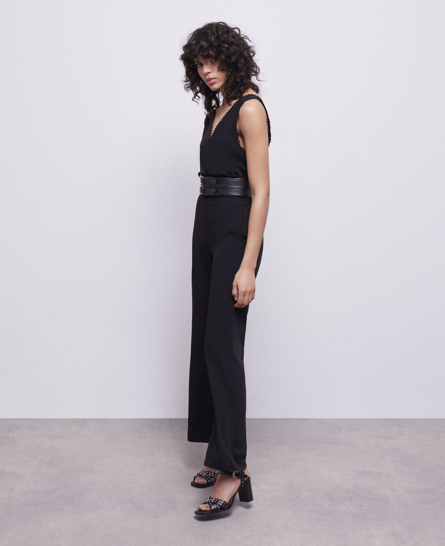 black jumpsuit
