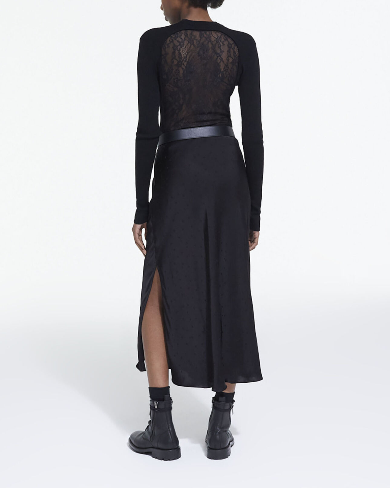 The Kooples WOMEN BLACK black wool sweater