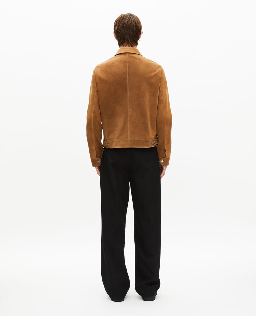 The Kooples HOMBRE CAMEL chaqueta de ante camel
