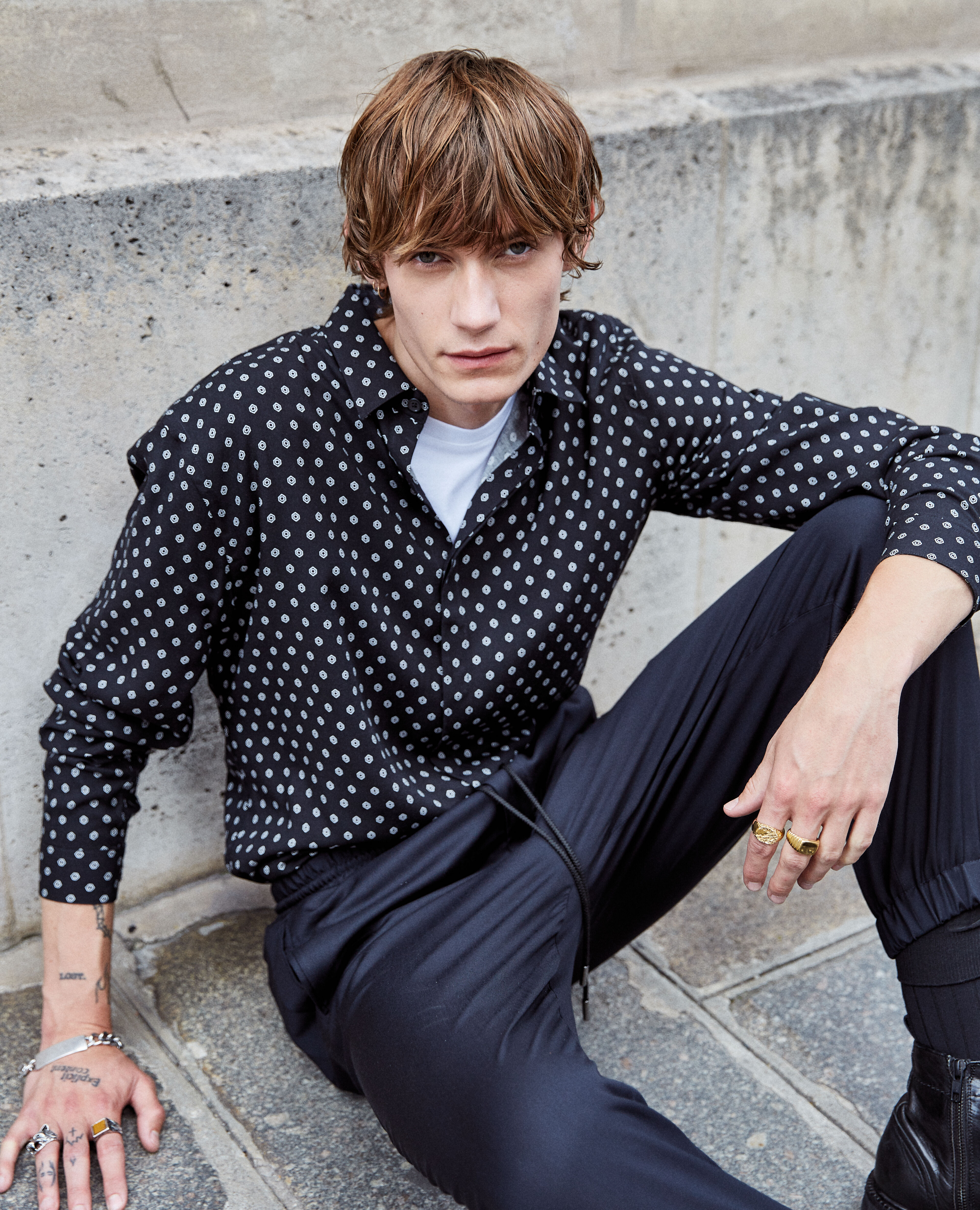 Black printed shirt The Kooples