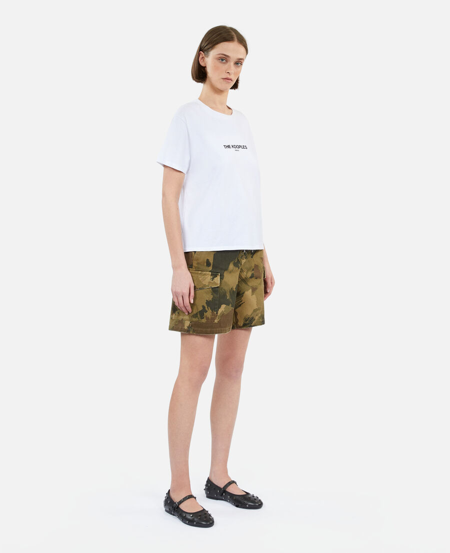 camiseta mujer logotipo blanca