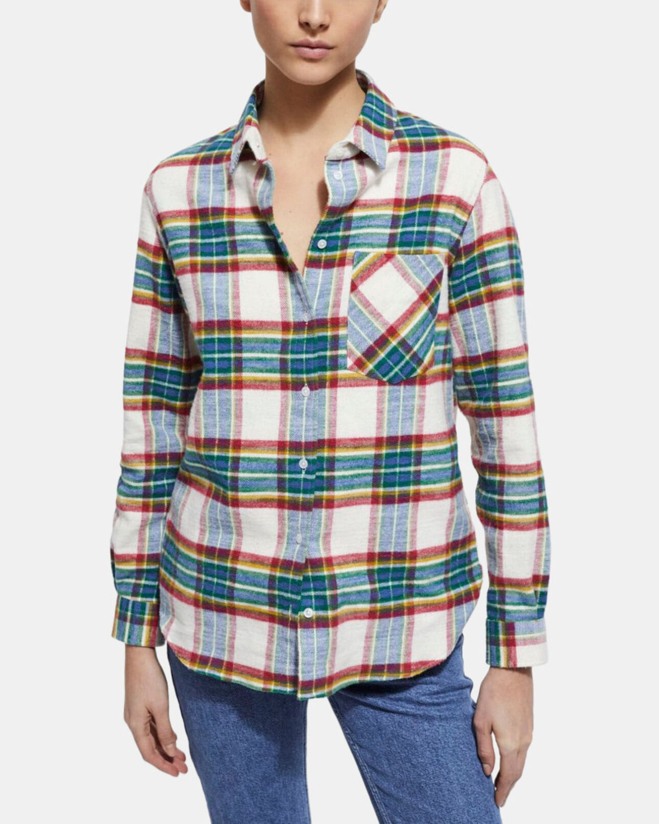 The Kooples WOMEN MULTICOLOR overshirt with check motif