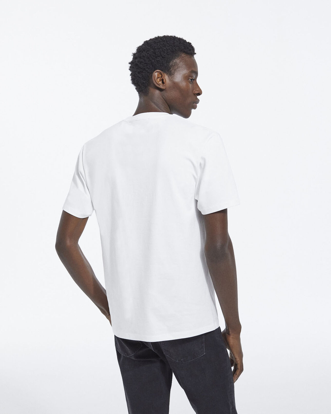 The Kooples MEN WHITE white t-shirt w/ contrasting the kooples logo