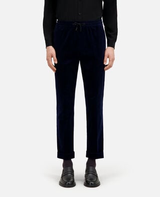 The Kooples MEN NAVY navy blue corduroy trousers