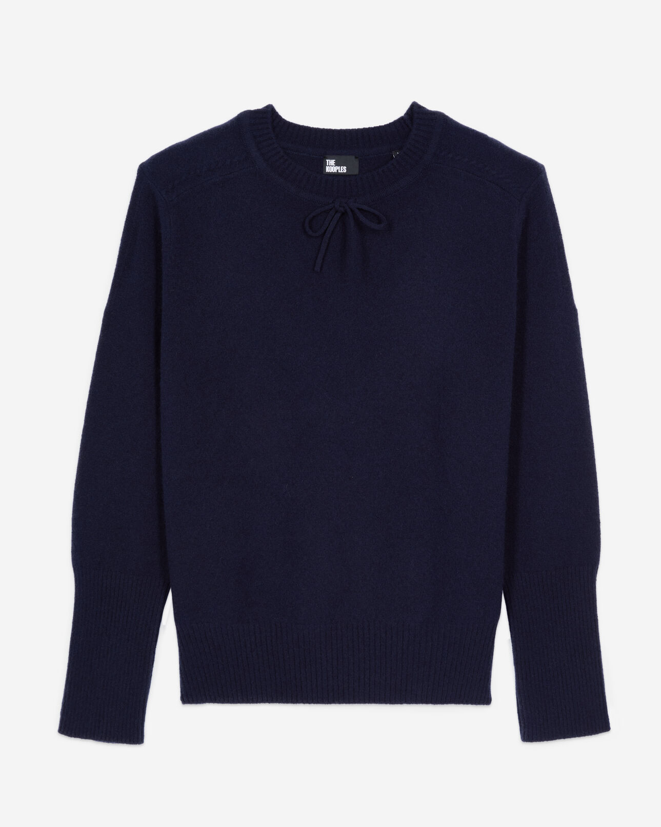 The Kooples WOMEN NAVY blue cashmere sweater