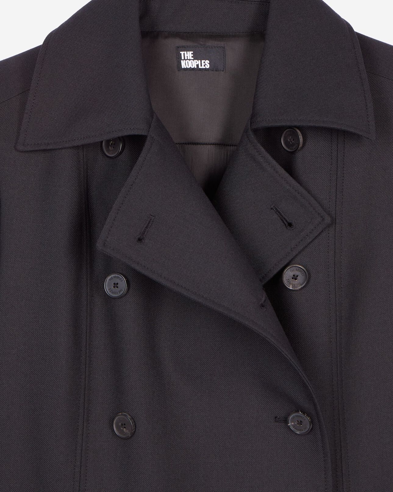 The Kooples WOMEN BLACK short black suit dress