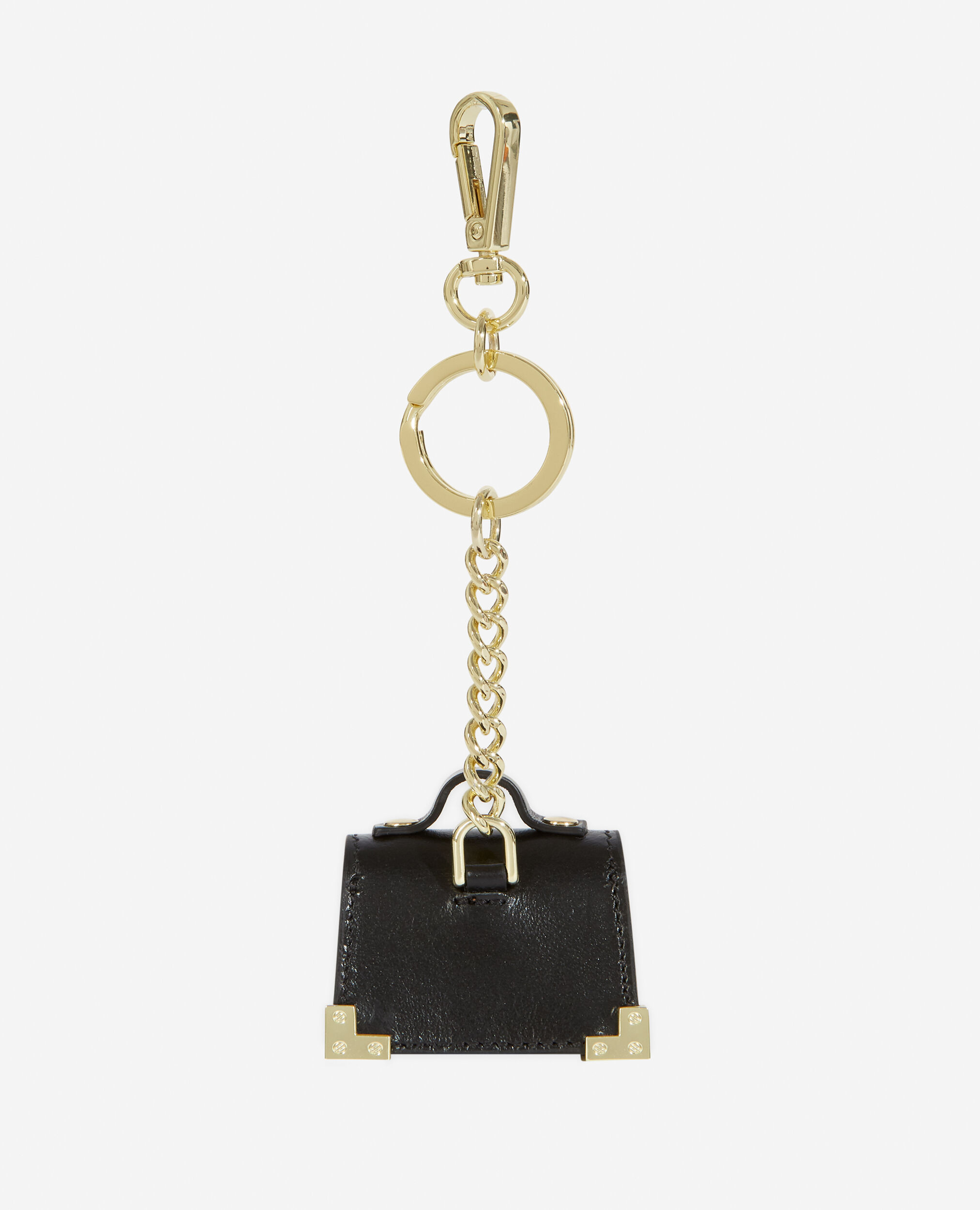 Porte-clés Emily doré avec mini-sac noir, BLACK, hi-res image number null
