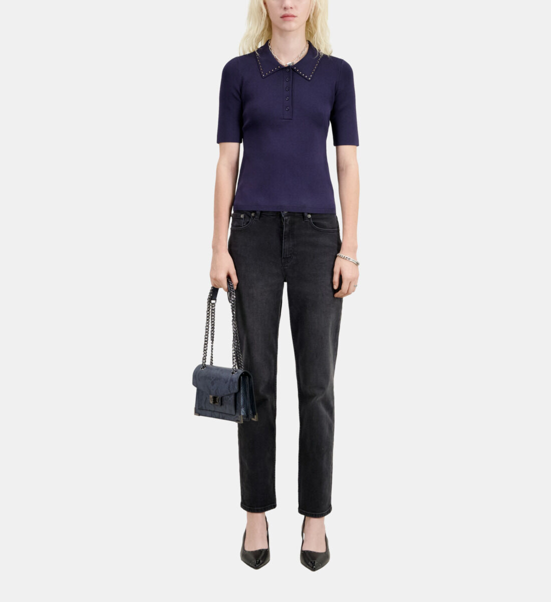 Navy polo t shirt hotsell