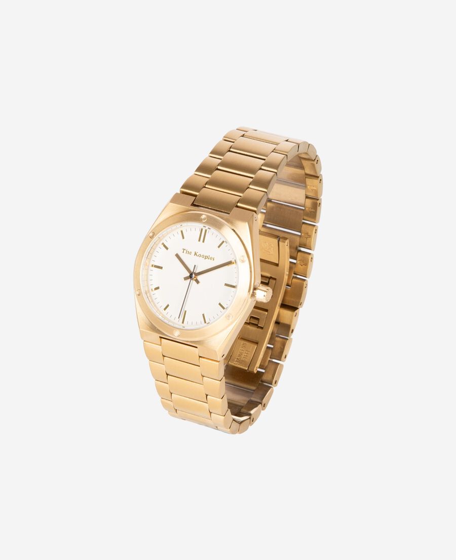 The Kooples M GOLD watch with the kooples in gold