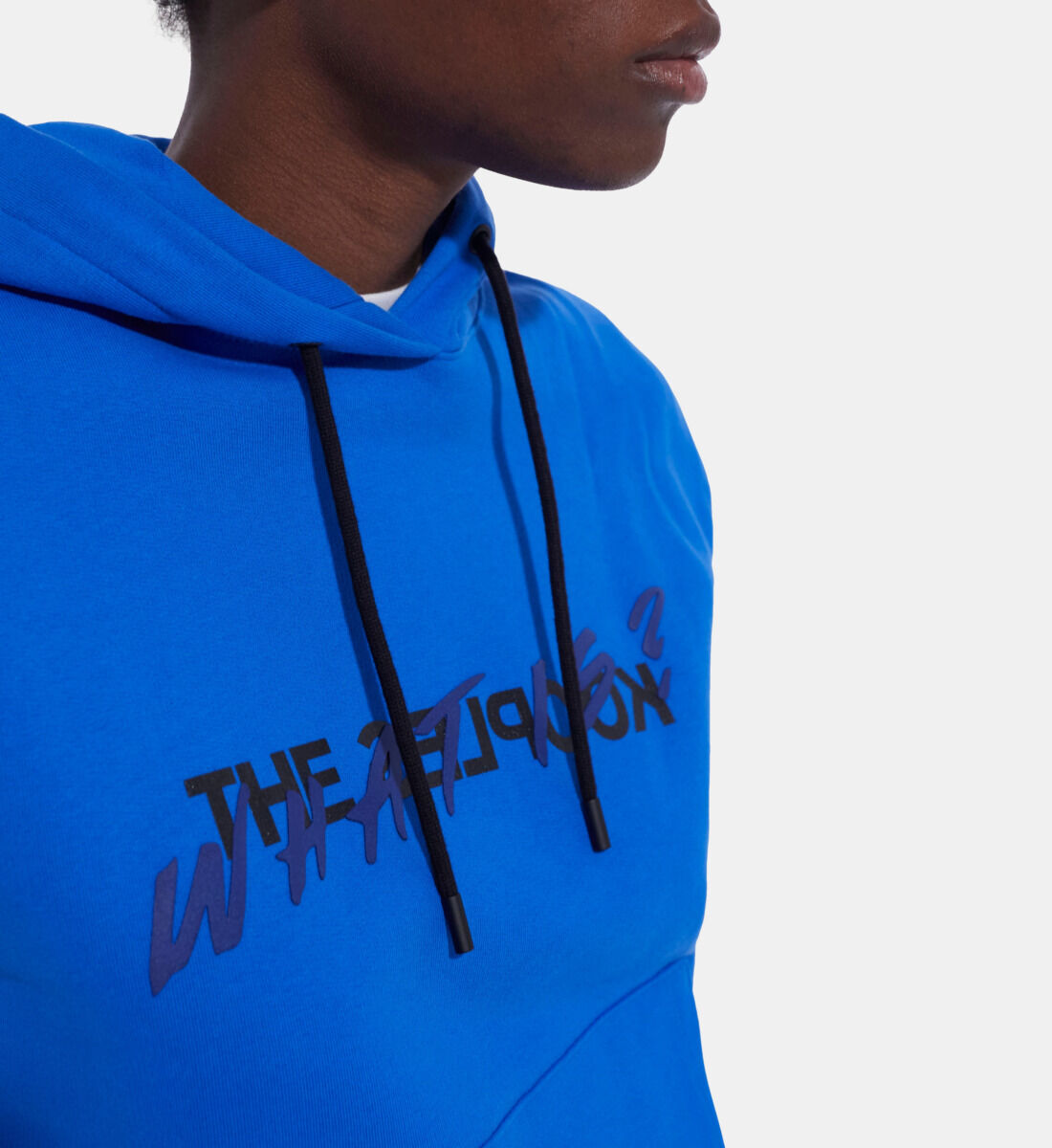 Sweat capuche bleu hotsell electrique