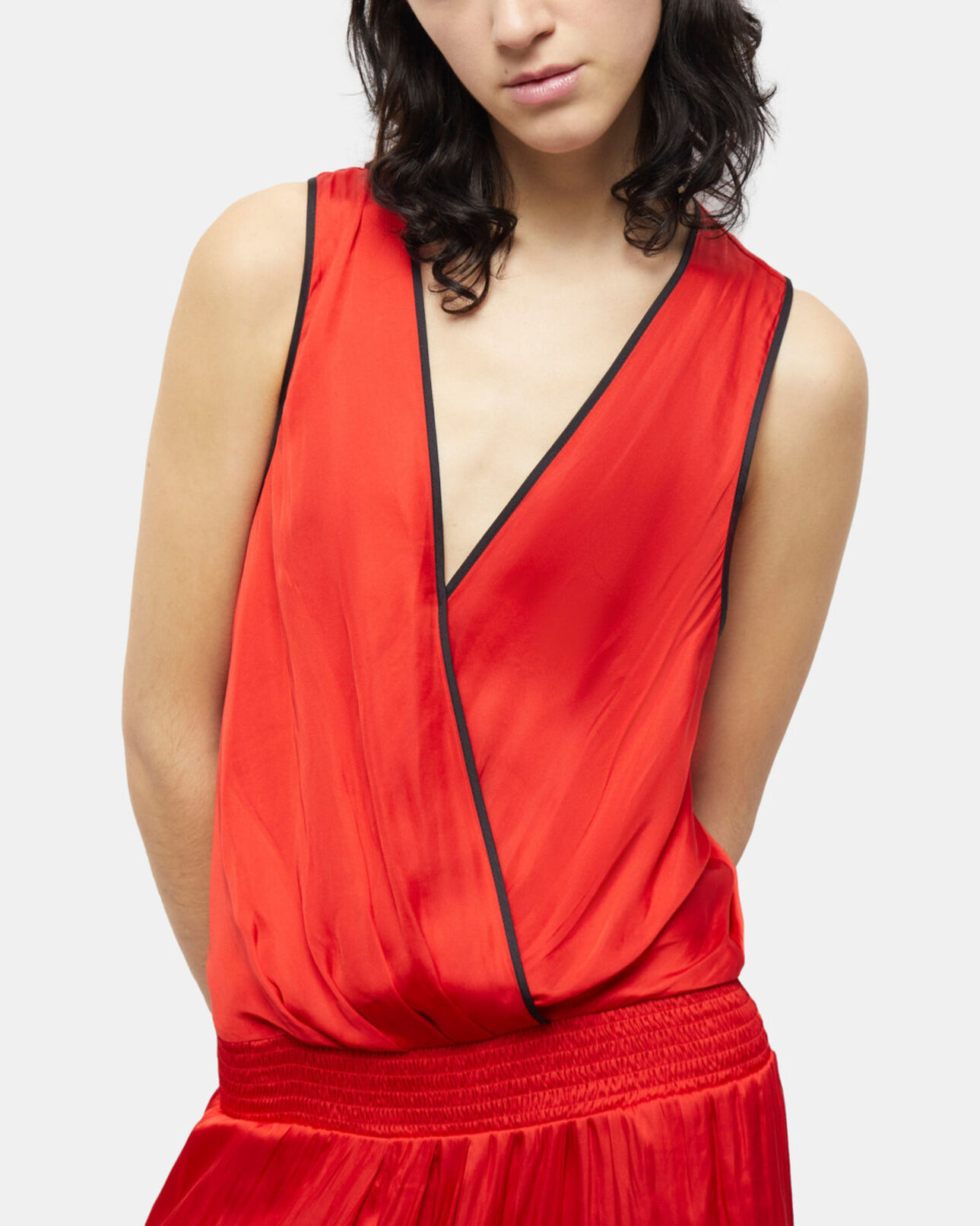 The Kooples FEMME RED robe longue rouge