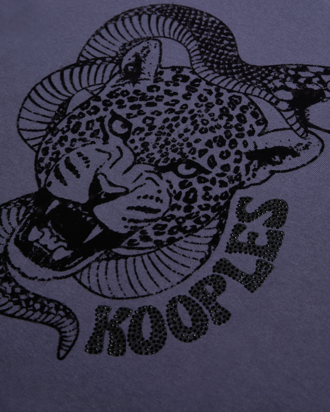 The Kooples FEMME NIGHT BLUE t-shirt avec flocage bleu