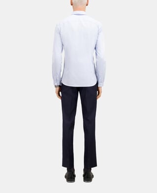 The Kooples HOMME LIGHT BLUE chemise en smart twill bleu ciel