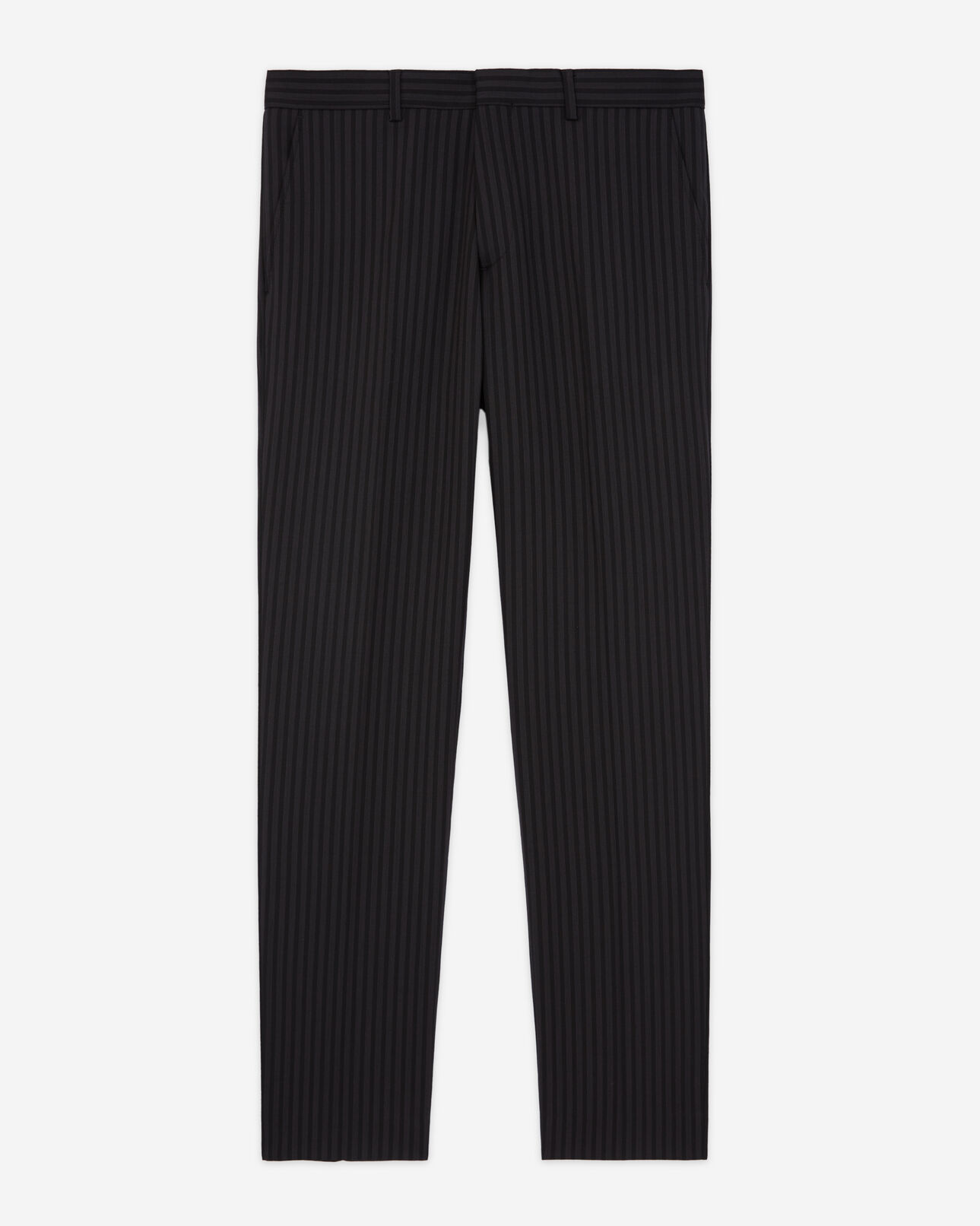 The Kooples HERREN BLACK GREY anzughose aus wolle mit streifen