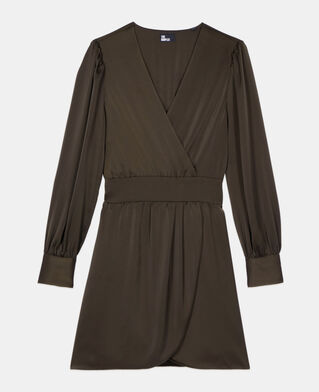 The Kooples WOMEN KAKI short khaki dress