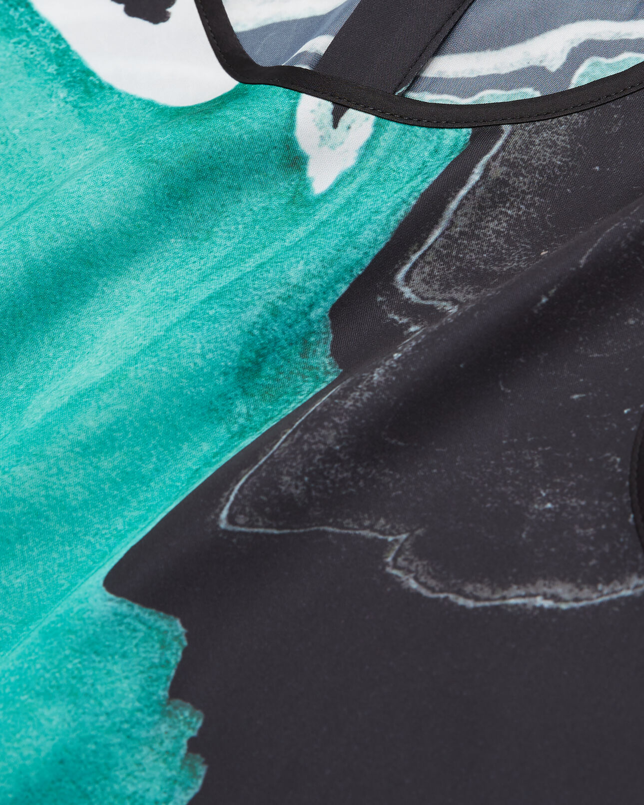The Kooples WOMEN BLACK / GREEN printed top