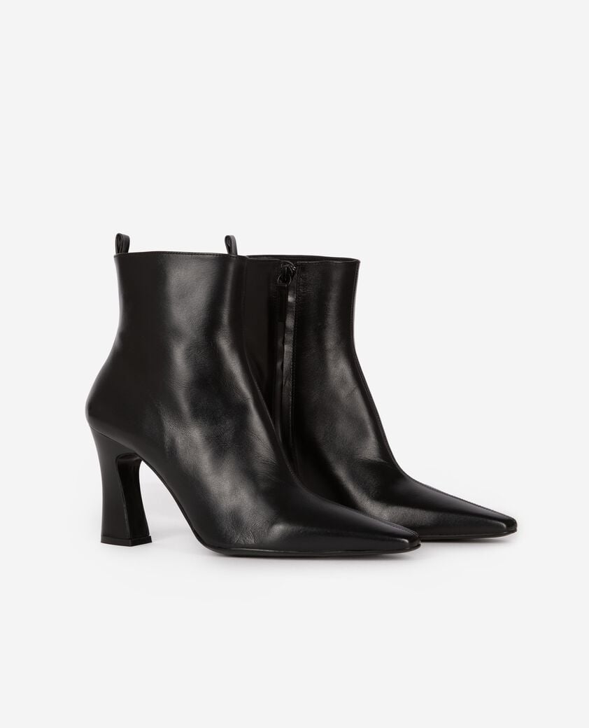 The Kooples DAMEN BLACK schwarze lederstiefel