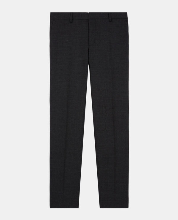 black wool suit pants