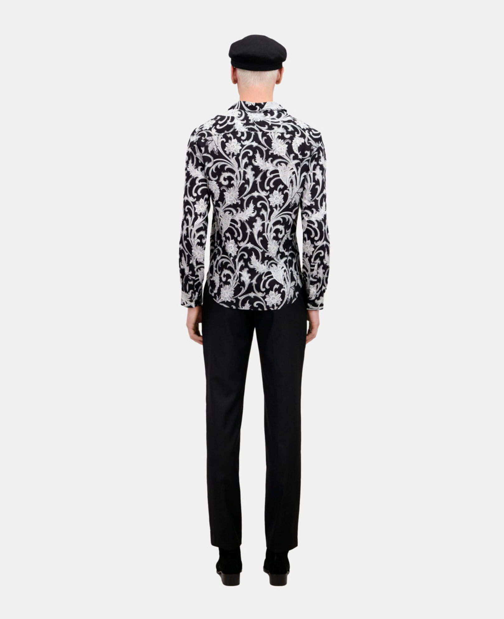 The Kooples HERREN BLACK WHITE bedrucktes hemd