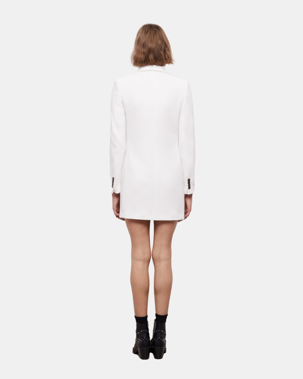 The Kooples DAMEN ECRU kurzes, ecrufarbenes kleid