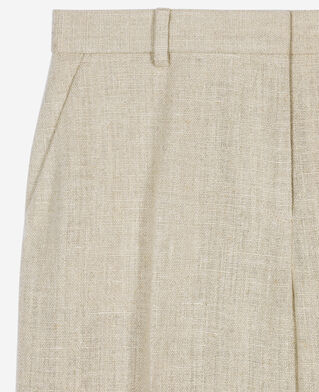 The Kooples F BEIGE ecru linen suit trousers