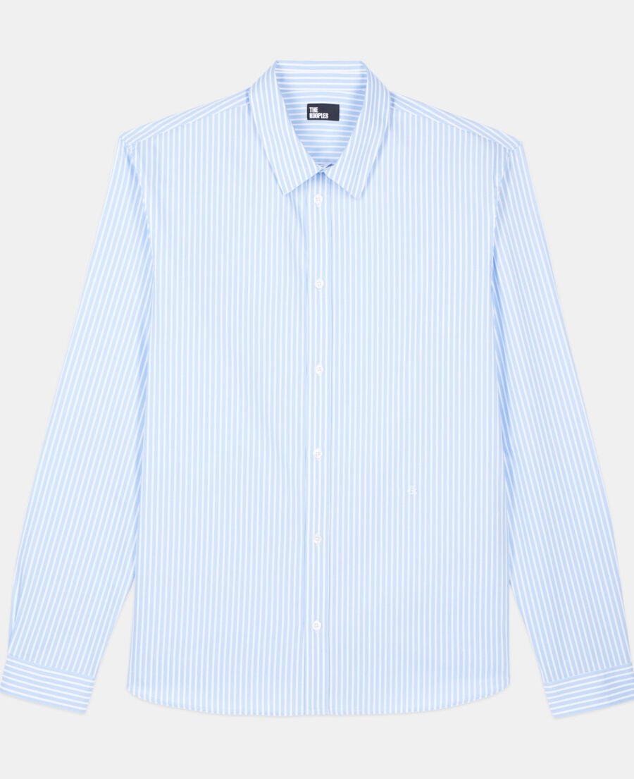The Kooples HOMME BLUE WHITE chemise formelle &agrave; rayures 