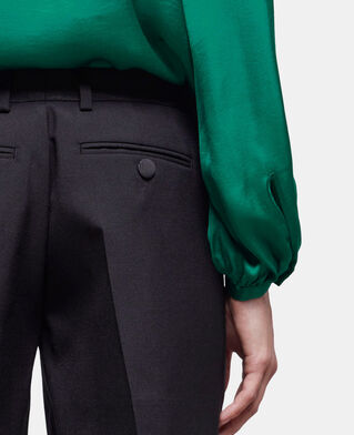 The Kooples FEMME BLACK short en laine noir