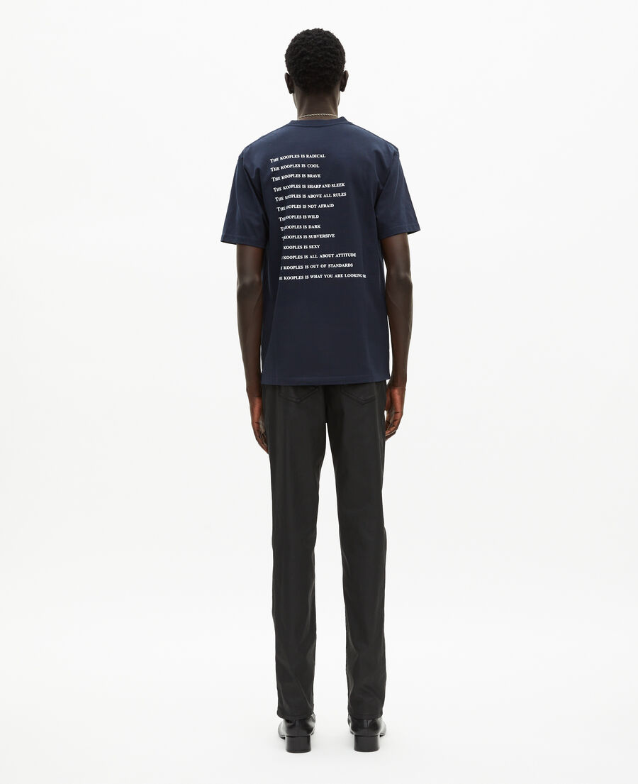The Kooples MEN NAVY what is blue t-shirt