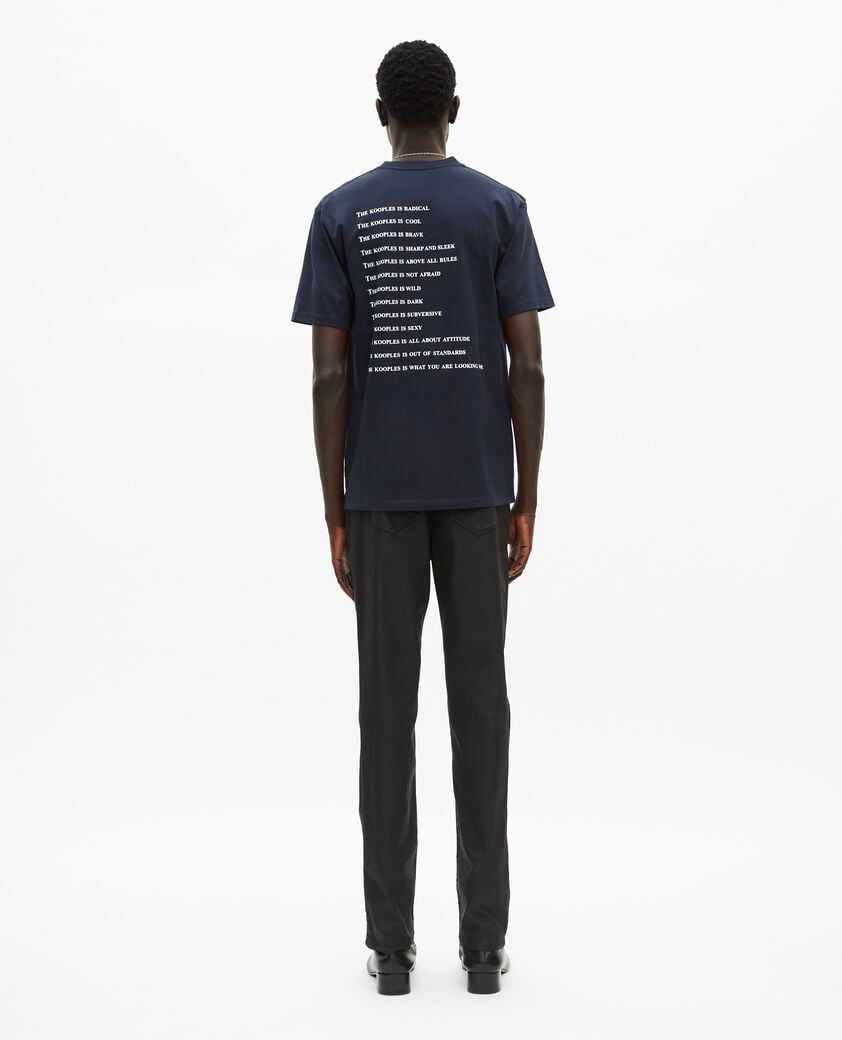The Kooples MEN NAVY what is blue t-shirt