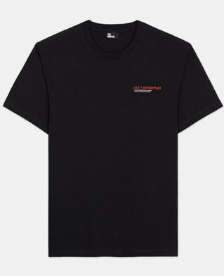 The Kooples MEN BLACK men's i love kooples black t-shirt