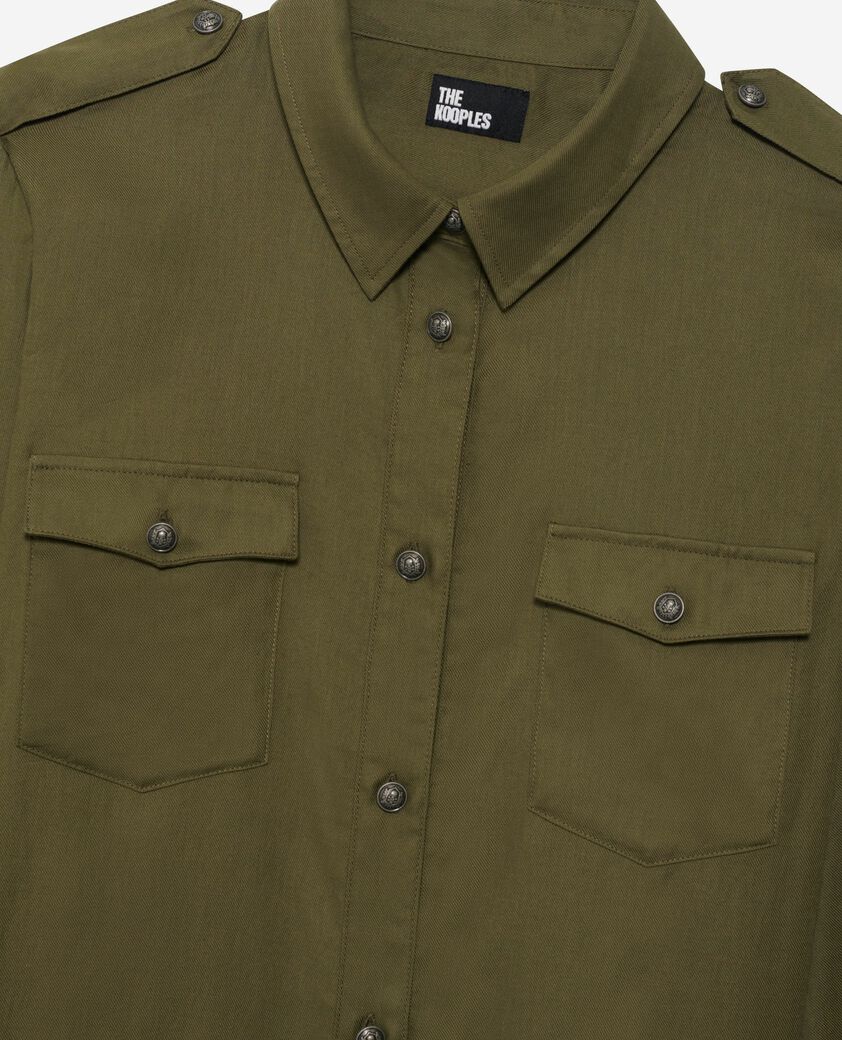 The Kooples WOMEN KAKI khaki shirt