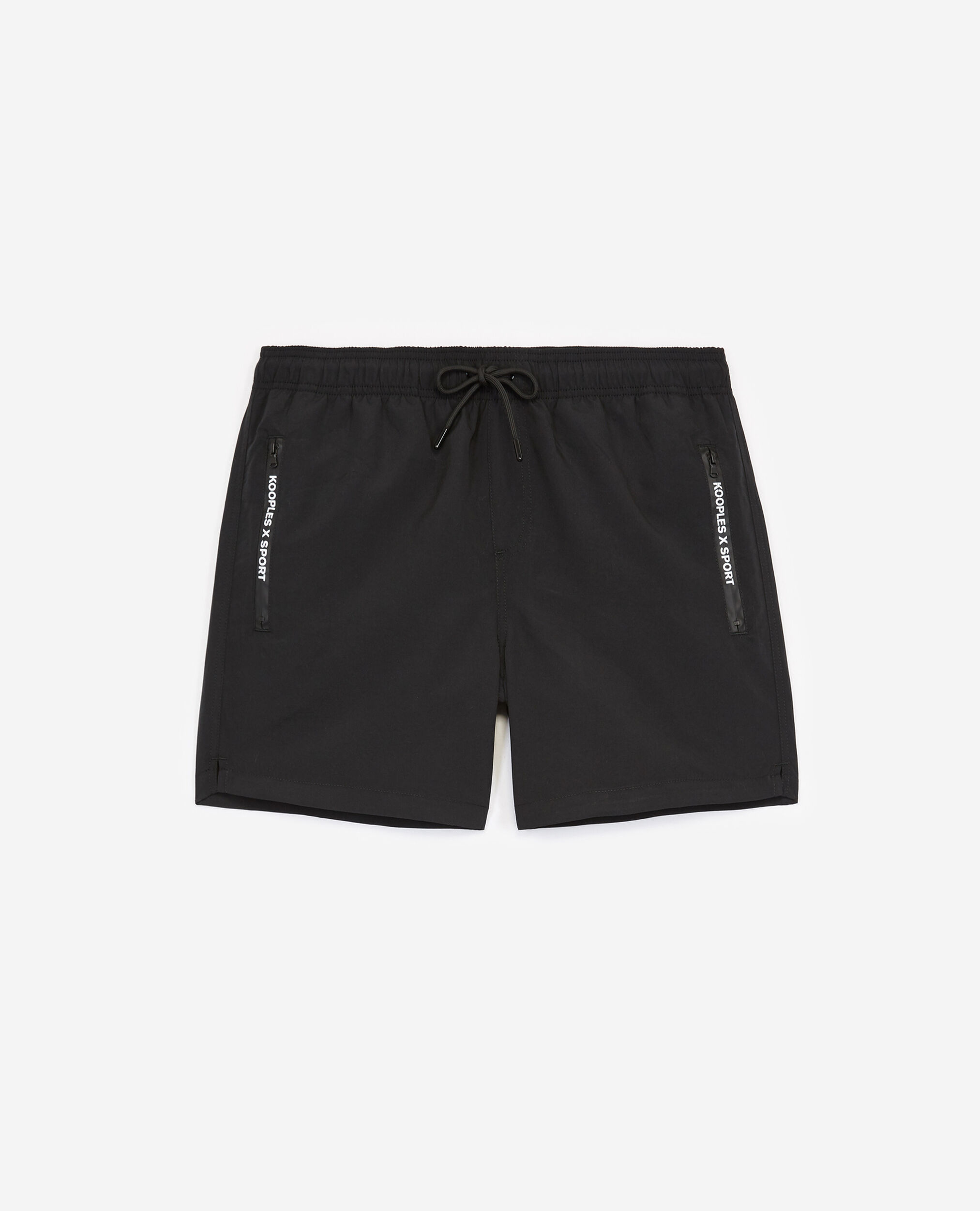 Black swim shorts with zipped pockets The Kooples