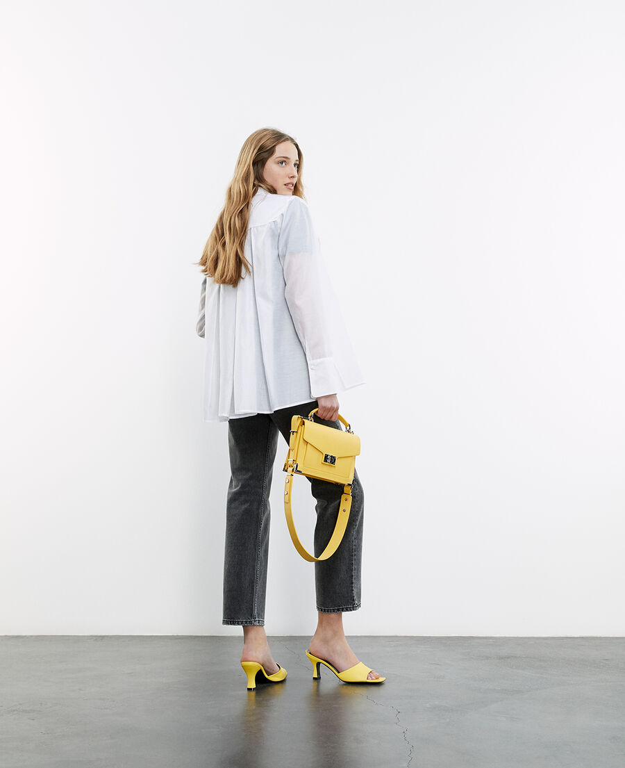 The Kooples FEMME WHITE chemise blanche classique &agrave; dos pliss&eacute;