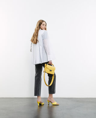 The Kooples FEMME WHITE chemise blanche classique &agrave; dos pliss&eacute;