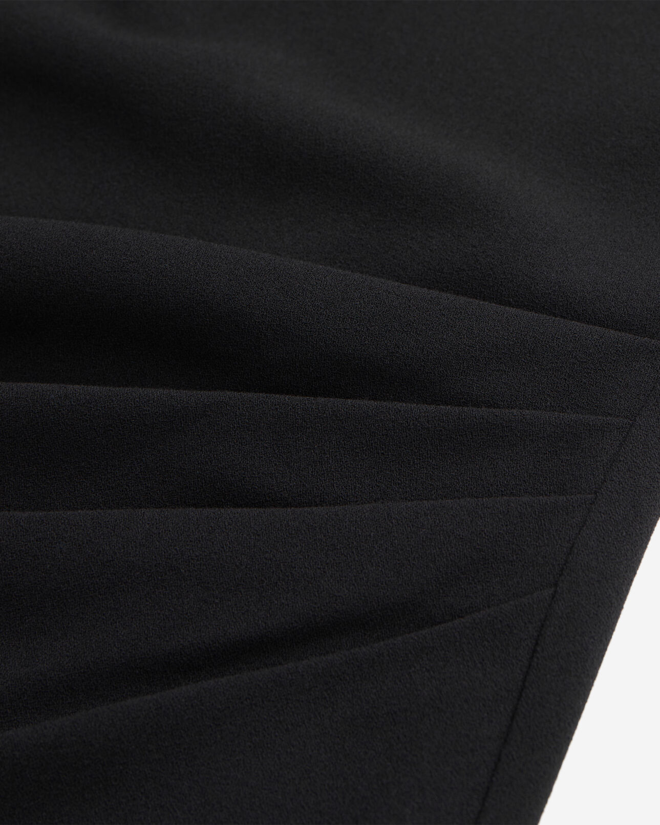 The Kooples WOMEN BLACK short black crepe dress with zipper